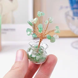 Amethyst Crystal Gravel Tree: Handmade Copper Wire, Healing Stones, Miniature Home Decoration meditation  decoracion