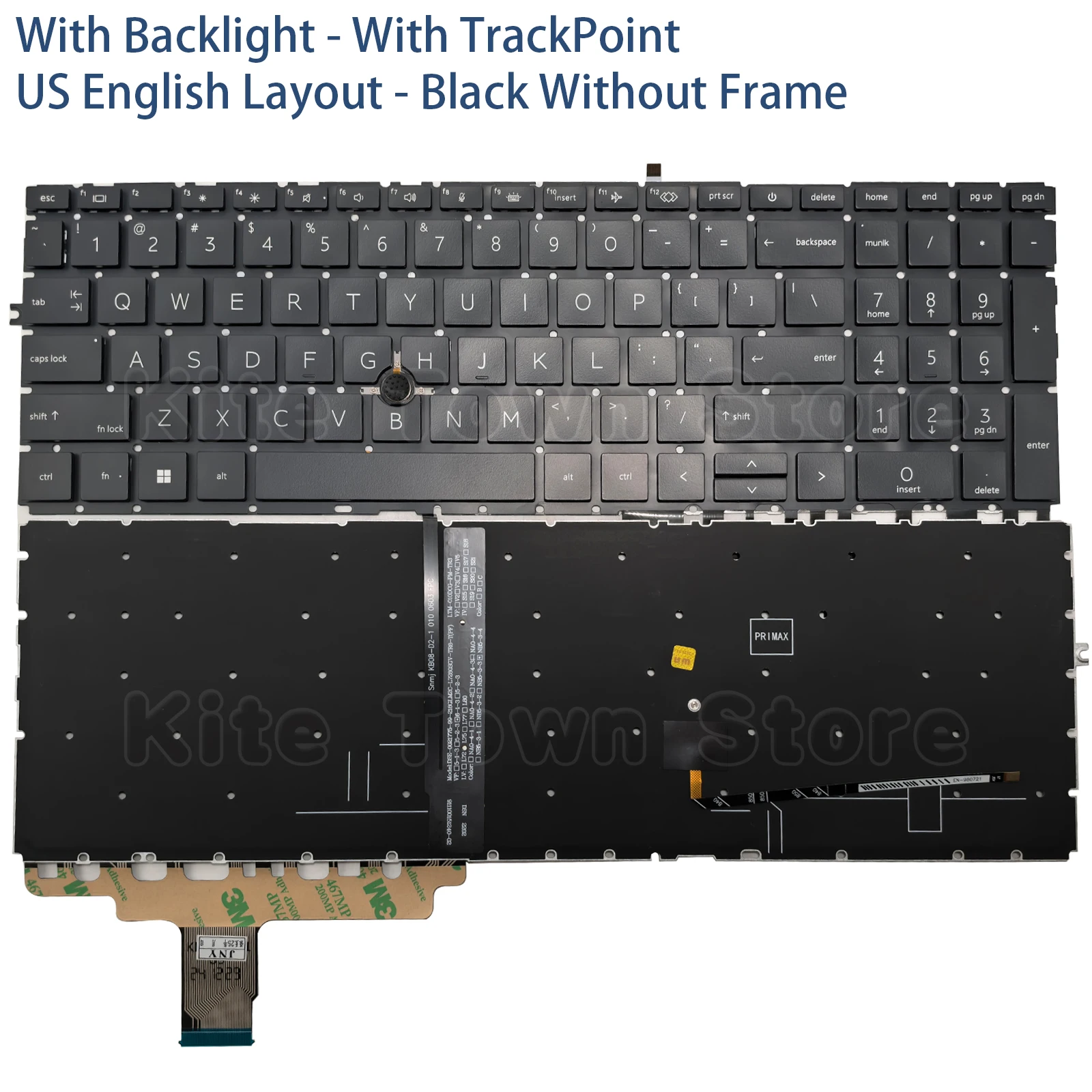 New US Keyboard Backlit for HP EliteBook 750 G7 G8 755 G7 G8 850 G7 G8 855 G7 G8 ZBook Firefly 15 G7 G8 Black With TrackPoint