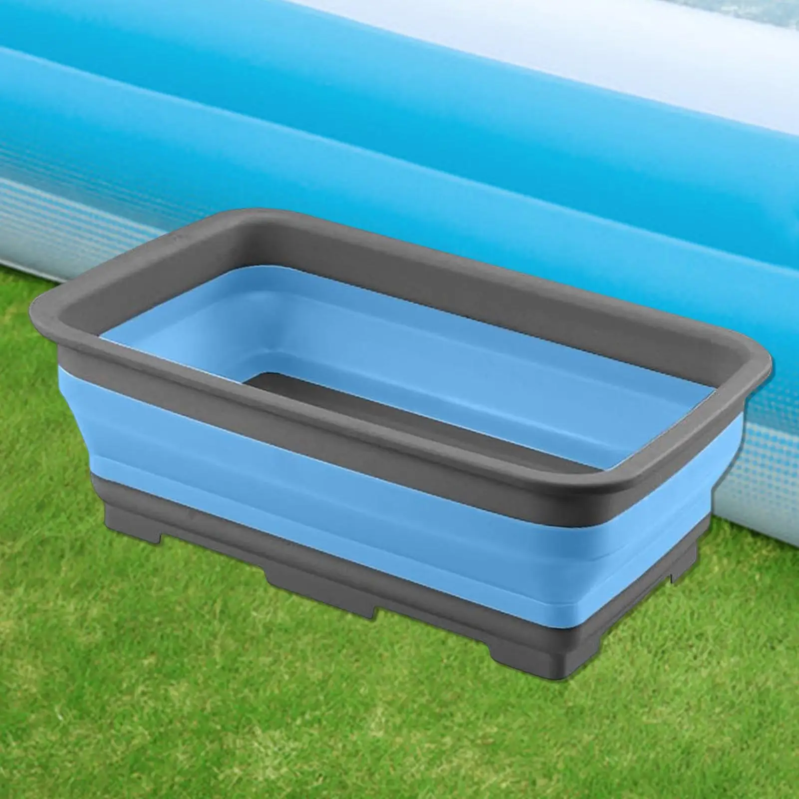 Portable Foldable Foot Bath Folding Pool Foot Tub Feet Soaking Bucket Pool Accessories For Outdoor Swimming Pool Camping