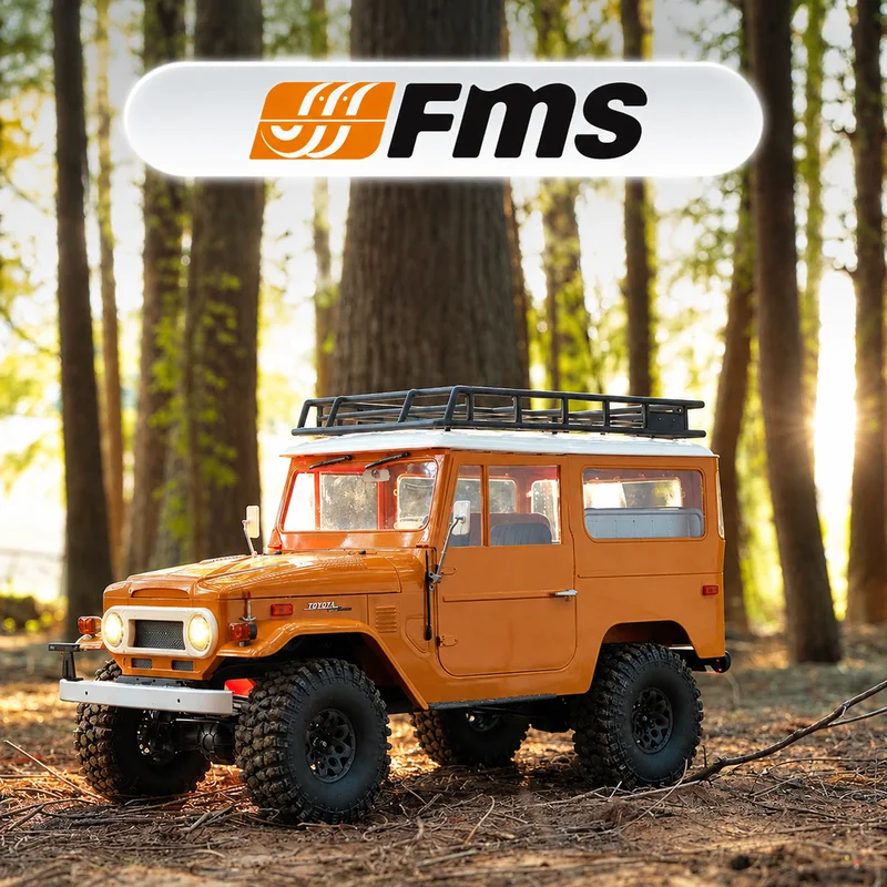Fms 1/10 Toyota Fj40 Rc Car 4Wd Off Road Electric Remote Control Crawler Simulation Hard Shell Vehicle Model For Adult Hobby
