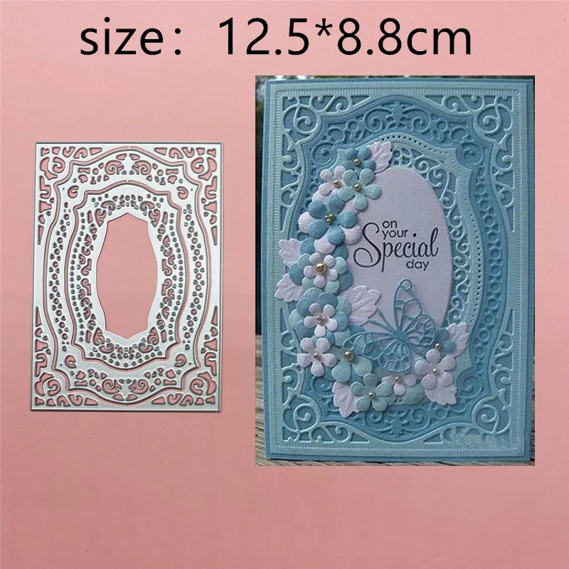 

Rectangular Kit Metal Cut Dies Stencils for Scrapbooking Stamp/Photo Album Decorative Embossing DIY Paper Cards