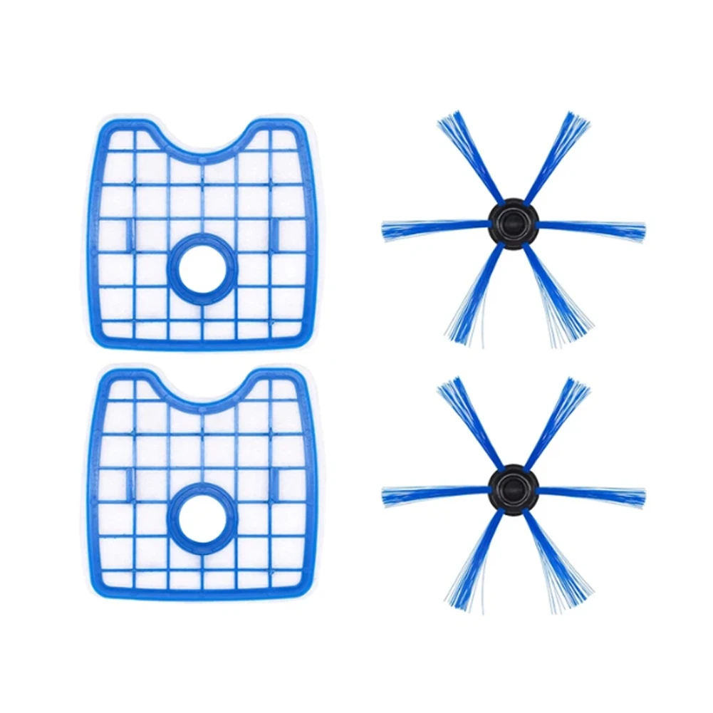 Replacement Parts for Philips FC8820 FC8810 FC8812 FC8822 FC8830 FC8832 FC8932 FC8068 Robotic Vacuum Filter Side Brush