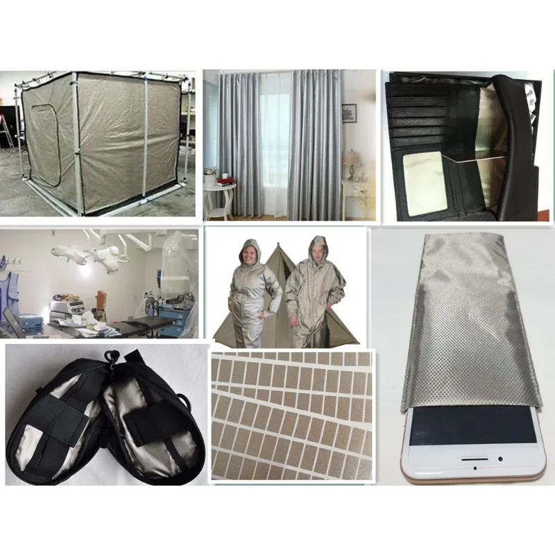 10/20m Faraday RFID Shielding Cloth Block WiFi/RF Anti-Radiation Conductive Magnetic Copper/Nickel EMF Protection Fabric