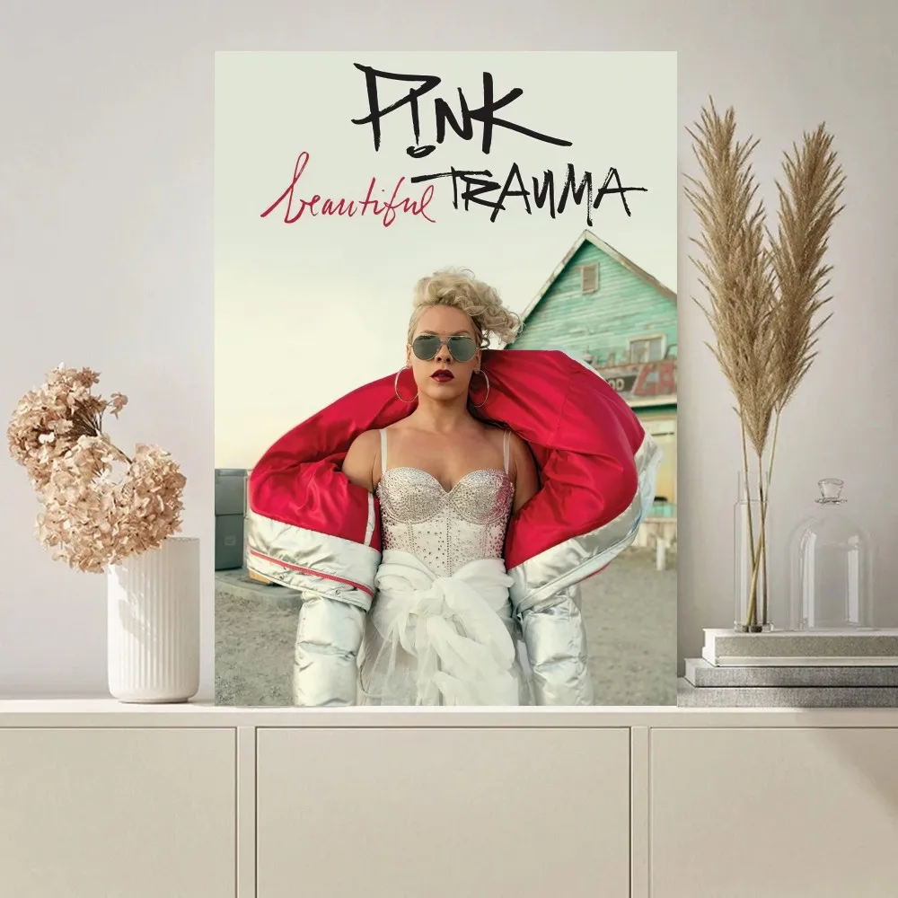 Singer P!Nk Poster dipinti sull\'immagine della parete per la decorazione della stanza della pittura d\'interni del soggiorno