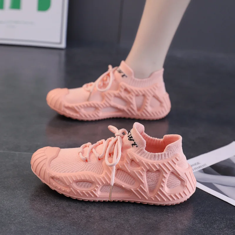 

Flying Woven Shoes Women’s 2023Spring and Autumn Fitness Breathable Explosions Octopus Volcano Sports ShoesSneaker Luxury Shoes