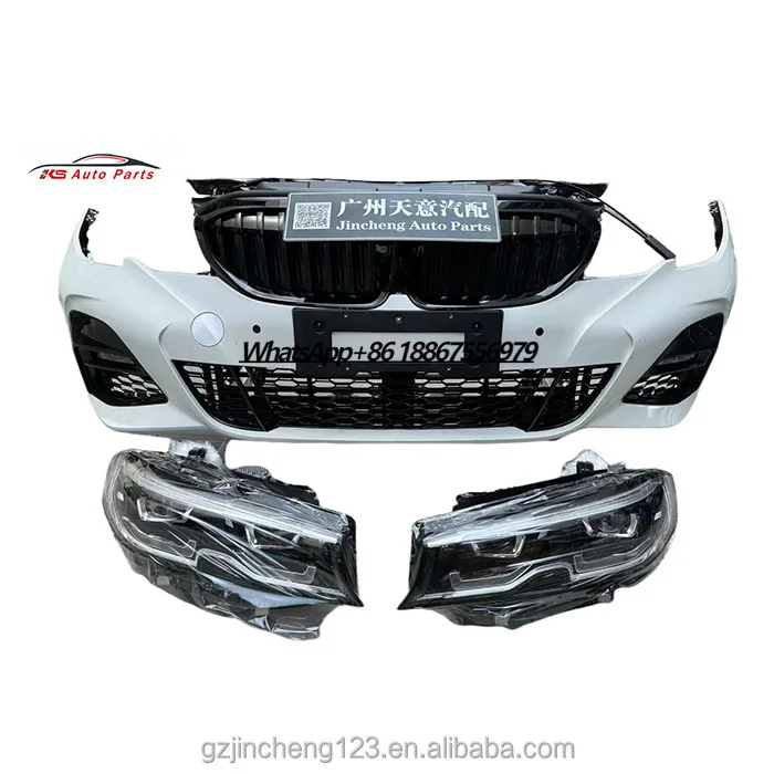 Auto Body Kit Front Bumper for 3 Series G20 Front Bumper Body Kit Accessories Front Bumper With Grille and Headlight