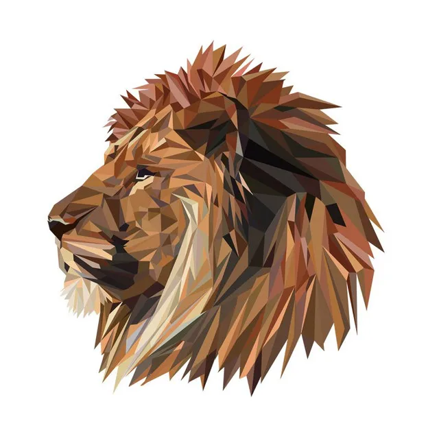 

Artistic Lion Car Sticker Bonding Auto Sticker 18CM