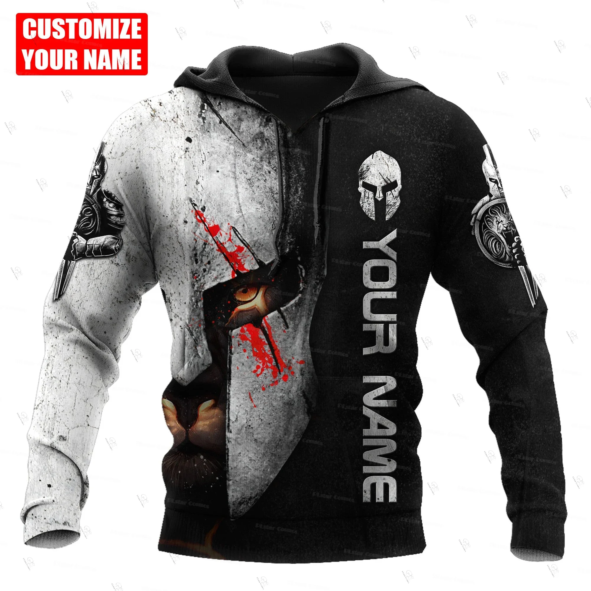 

Custom Name Animal King Lion Cosplay Tattoo Vintage Retro Unisex 3DPrint Harajuku Pullover Long Sleeves Casual Jacket Hoodies X9