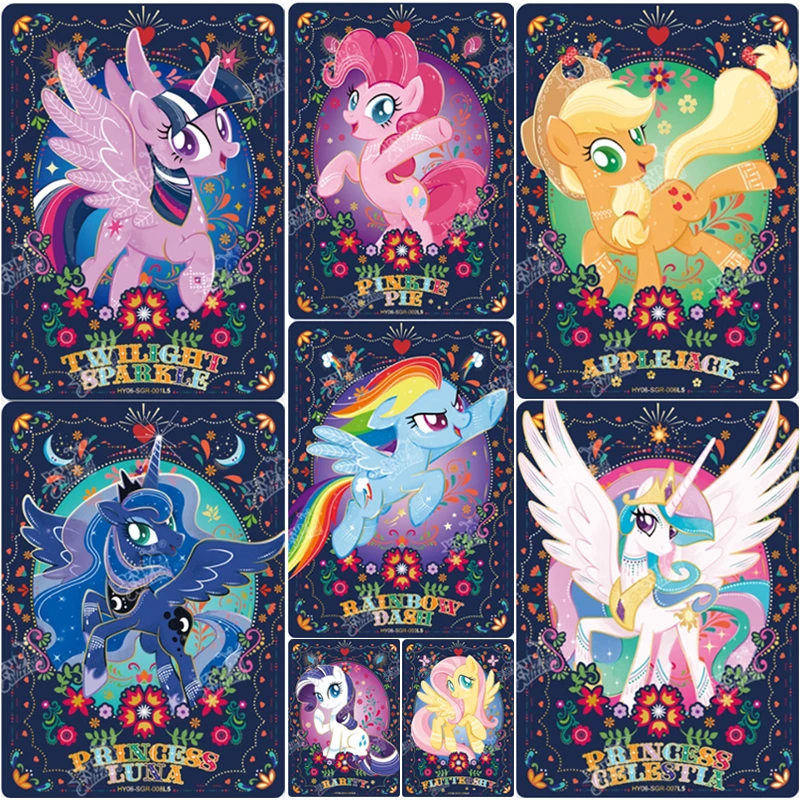 Original KAYOU My Little Pony Cards SGR Series HY06 SGR L5 Anime Characters Cute Collection Card Flash Cards Childrens Toys Gift