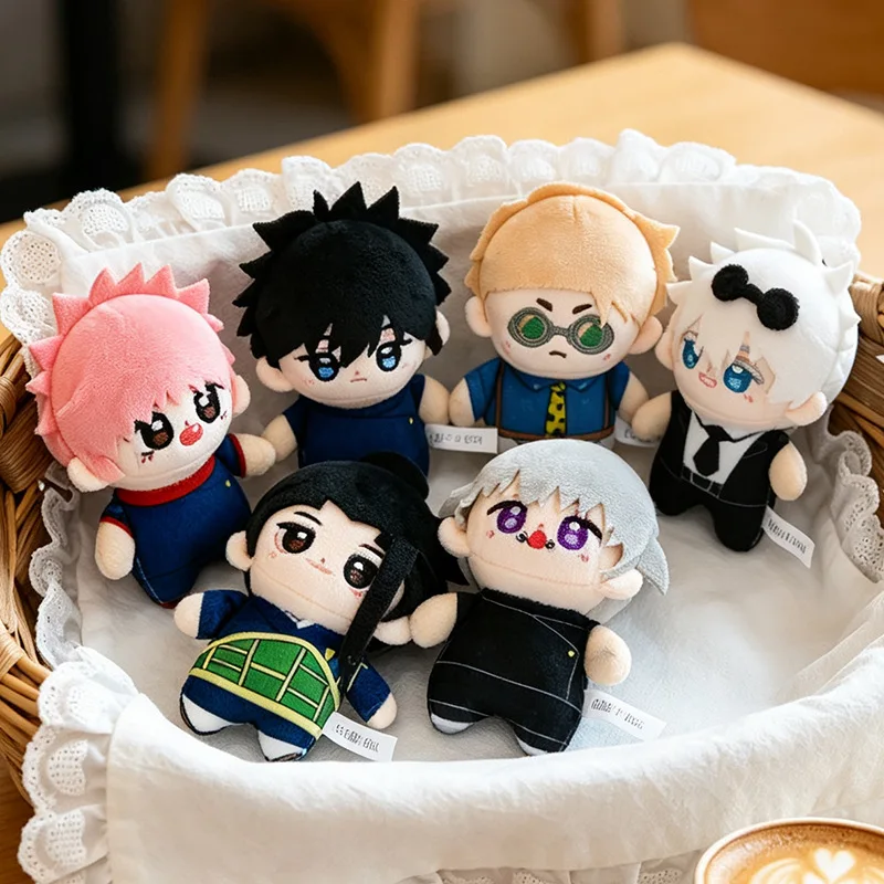 12CM Lovely Gojo Satoru Geto Suguru Nanami Kento Fushiguro Megumi Itadori Yuji Plush Toys Stuffed Soft Anime Pendant Doll Gift