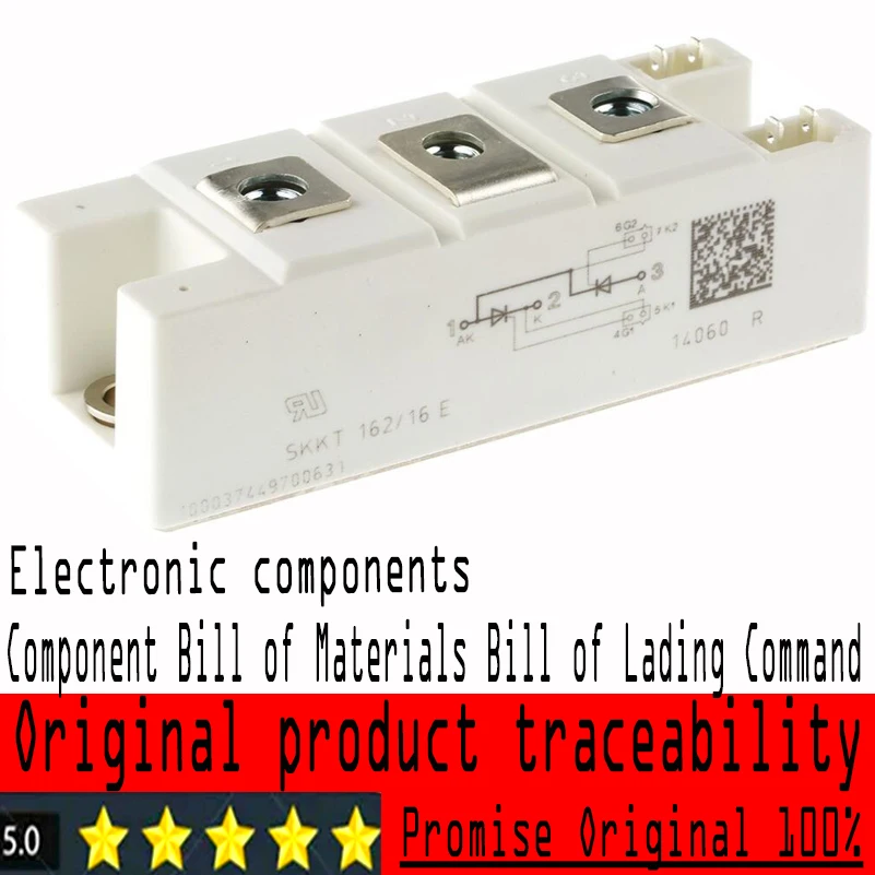 

Brand new original imported SKKT162/16E, thyristor module 1600V 162A [A-21] (without fasteners)