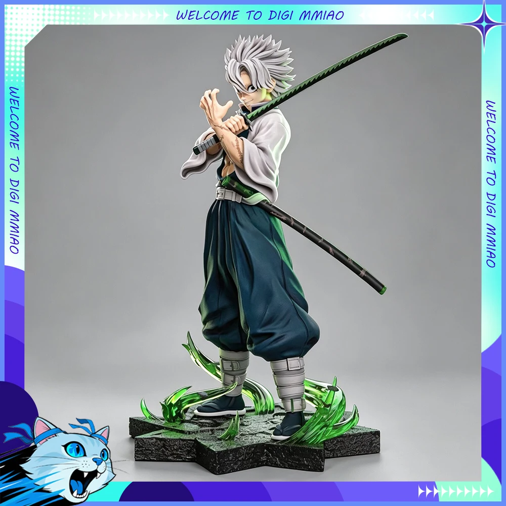 Figura de 20 cm de Shinazugawa Sanemi, personaje de anime, de la serie Demon Slayer. Figura de acción de PVC, ideal como adorno de escritorio, estatua de colección, modelo de juguete y regalo.