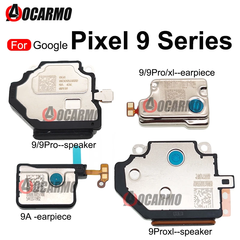 Top Earpiece Ear Speaker Replacement Parts For Google Pixel 9 9A 9ProXL 9Pro Bottom Loudspeaker Buzzer Ring Flex