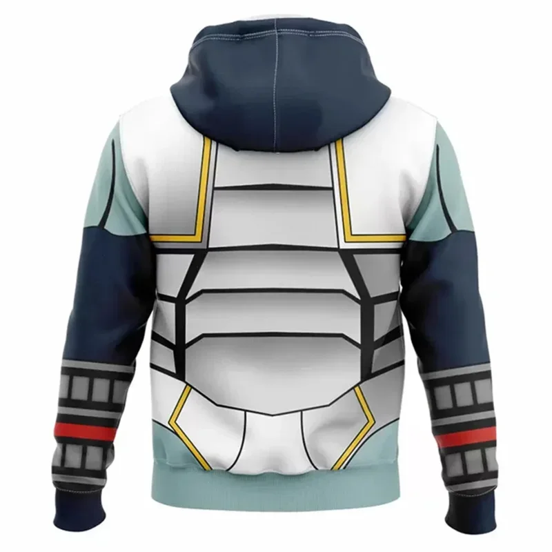 Fierce Deity Link Cosplay Fantasy Hoodie Anime Zelda Game Tears Kingdom Disguise Costume Adult Men Hooded Sweatshirt Pullover