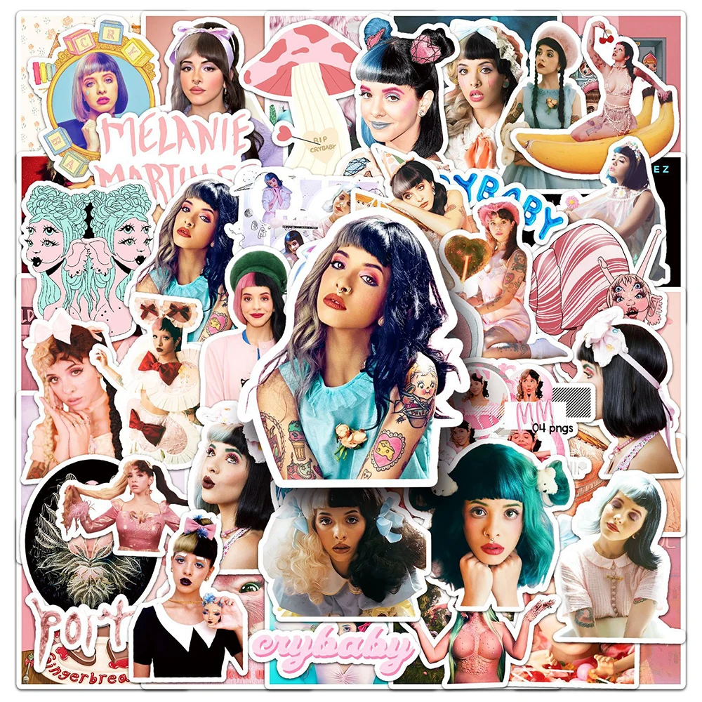 10/30/50pcs Singer Melanie Martinez Graffiti Stickers Waterproof DIY Suitcase Motorcycle Laptop Helmet Aesthetic Sticker Decor