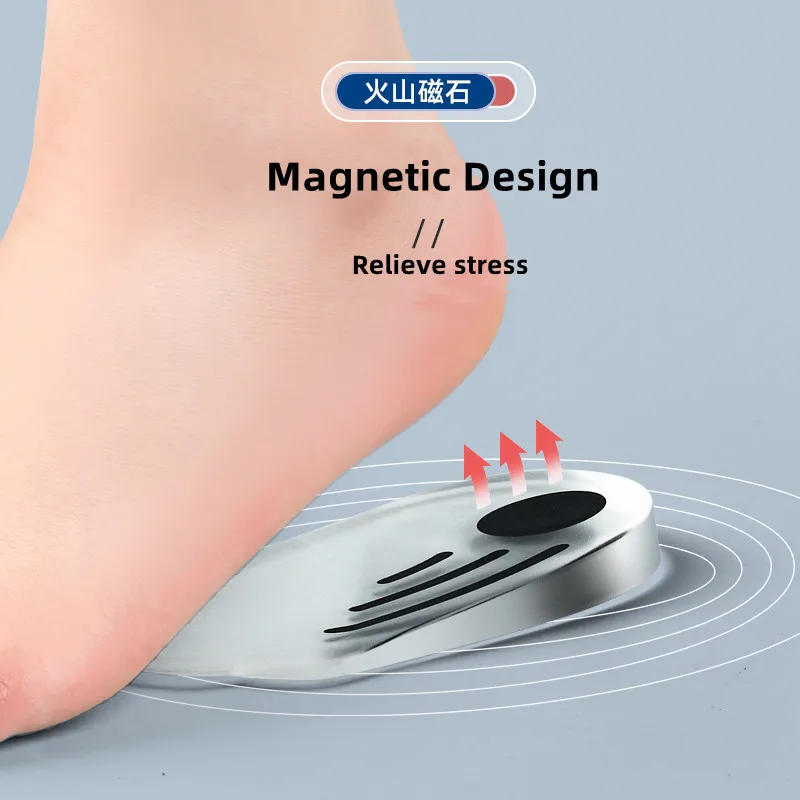 Solette ortopediche in Silicone per piedi O/X gamba tipo valgo Varus correzione fascite plantare soletta in Gel magnete massaggio cura dei piedi