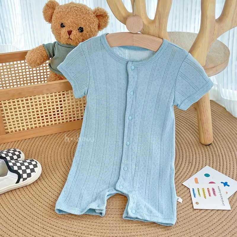 Baby Jumpsuit Short Sleeved Thin Summer Climbing Suit