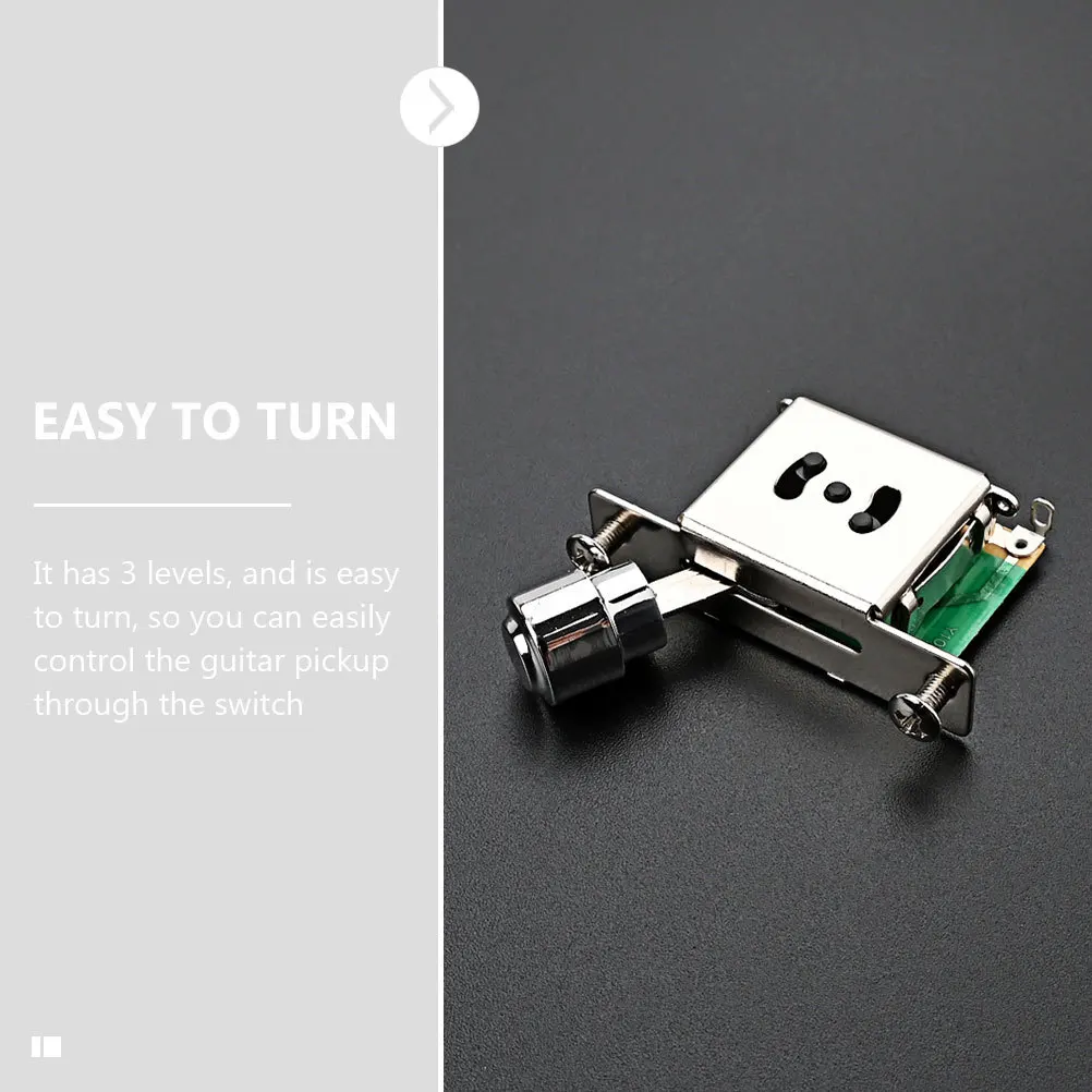 

Guitar Switch Electric Part Potentiometer Toggle Pickup Selector Metal Three Way Lever The