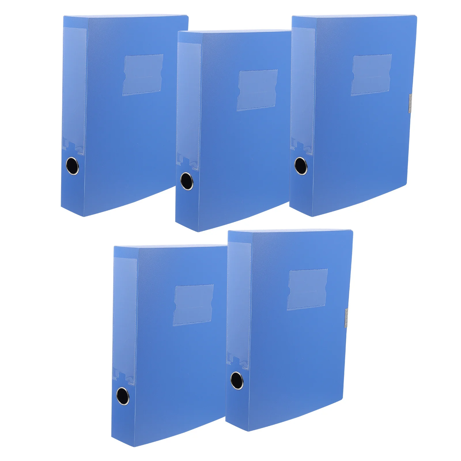 5Pcs Document Storage Box Plastic File Organizer Foldable Paper Container Lightweight Portable Office School Certificate