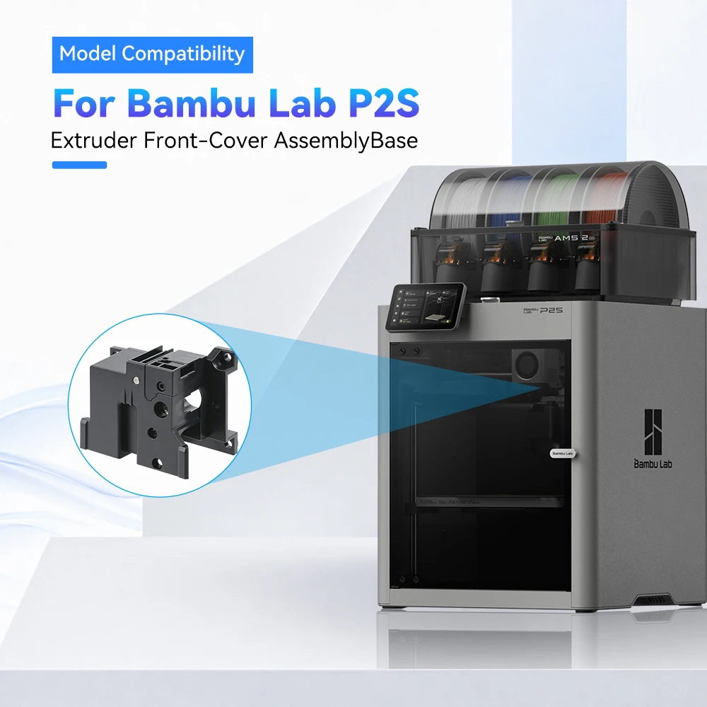Für Bambu Lab P2S Extruder-Einheit Frontabdeckung Ersatzteil für Bambulab 3D-Drucker Schutzabdeckung Zubehör – Detail 7