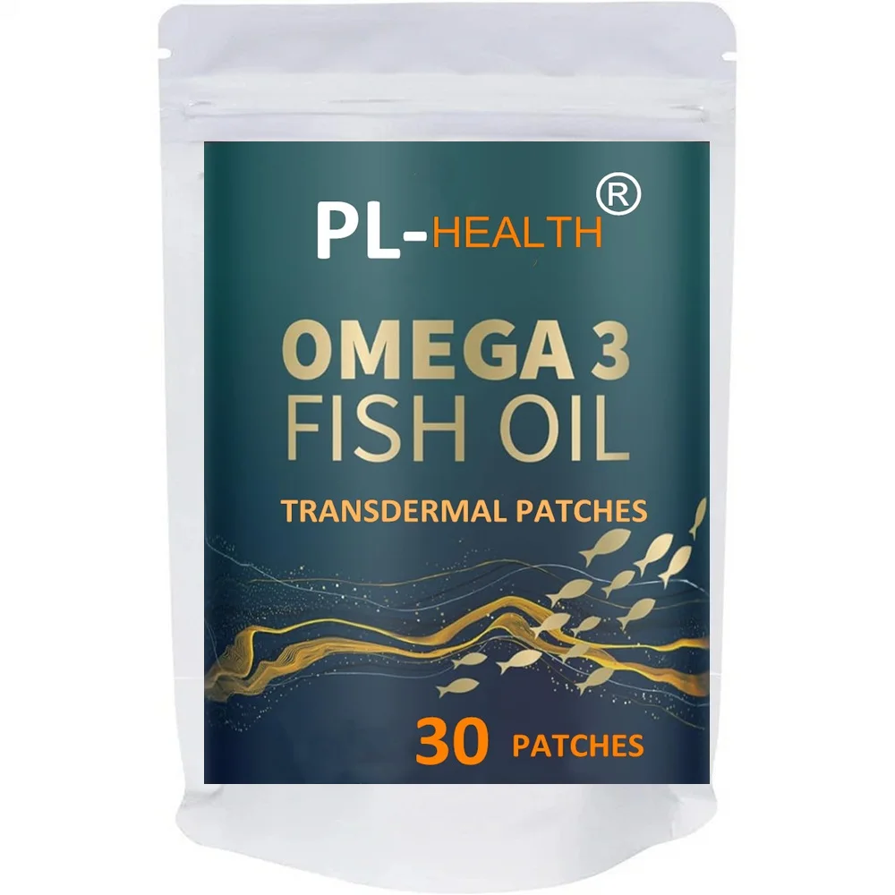 

Omega 3 Fish Oil Transdermal Patches Brain & Heart Health Support -30 Patches One Month Supply