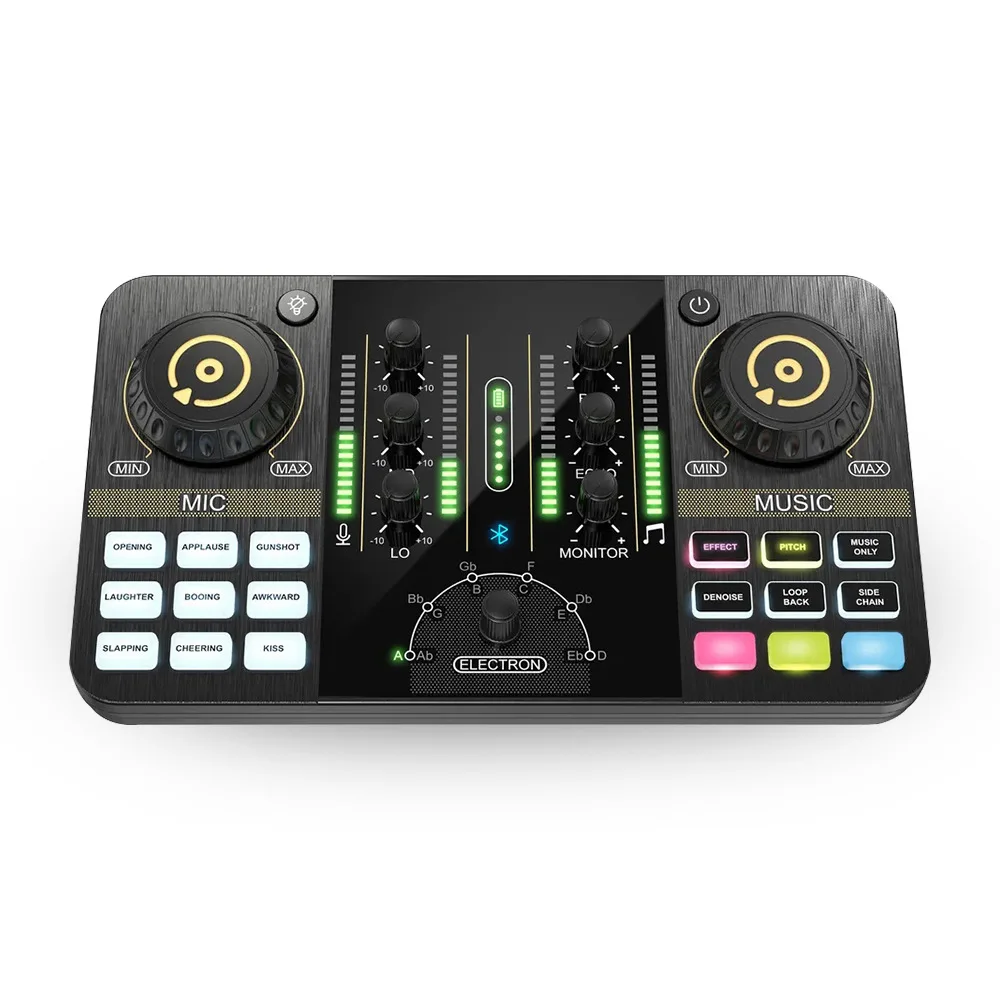 Live broadcast sound card mobile phone computer live streaming host recording device microphone singing48V microphone,sound card