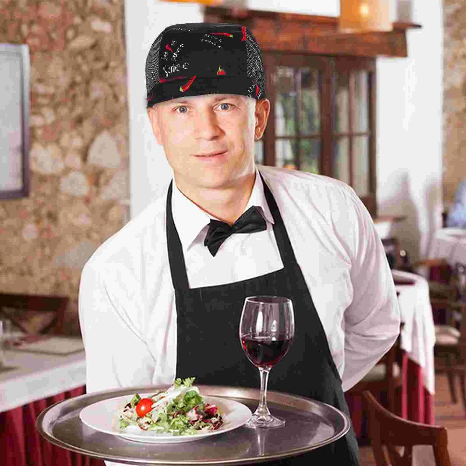 Gorro de Chef Gorro de Cocina Bandanas Pirata Restaurante Trabajo Camarero Hombre Miss Skull Gorras para Hombres