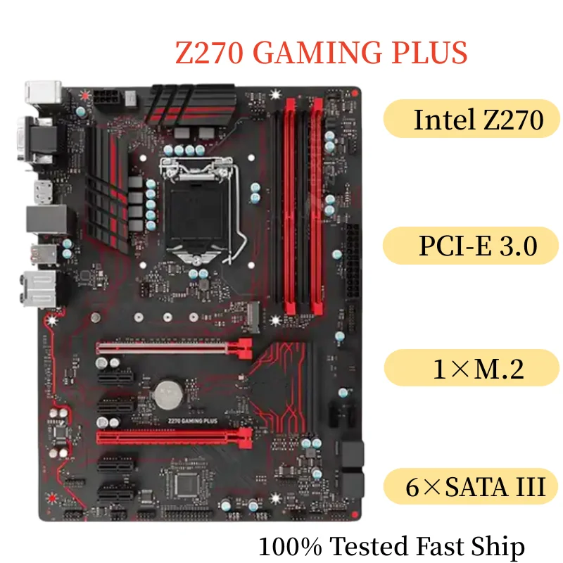 

For MSI Z270 GAMING PLUS Motherboard 64GB LGA 1151 DDR4 ATX Mainboard 100% Tested Fast Ship