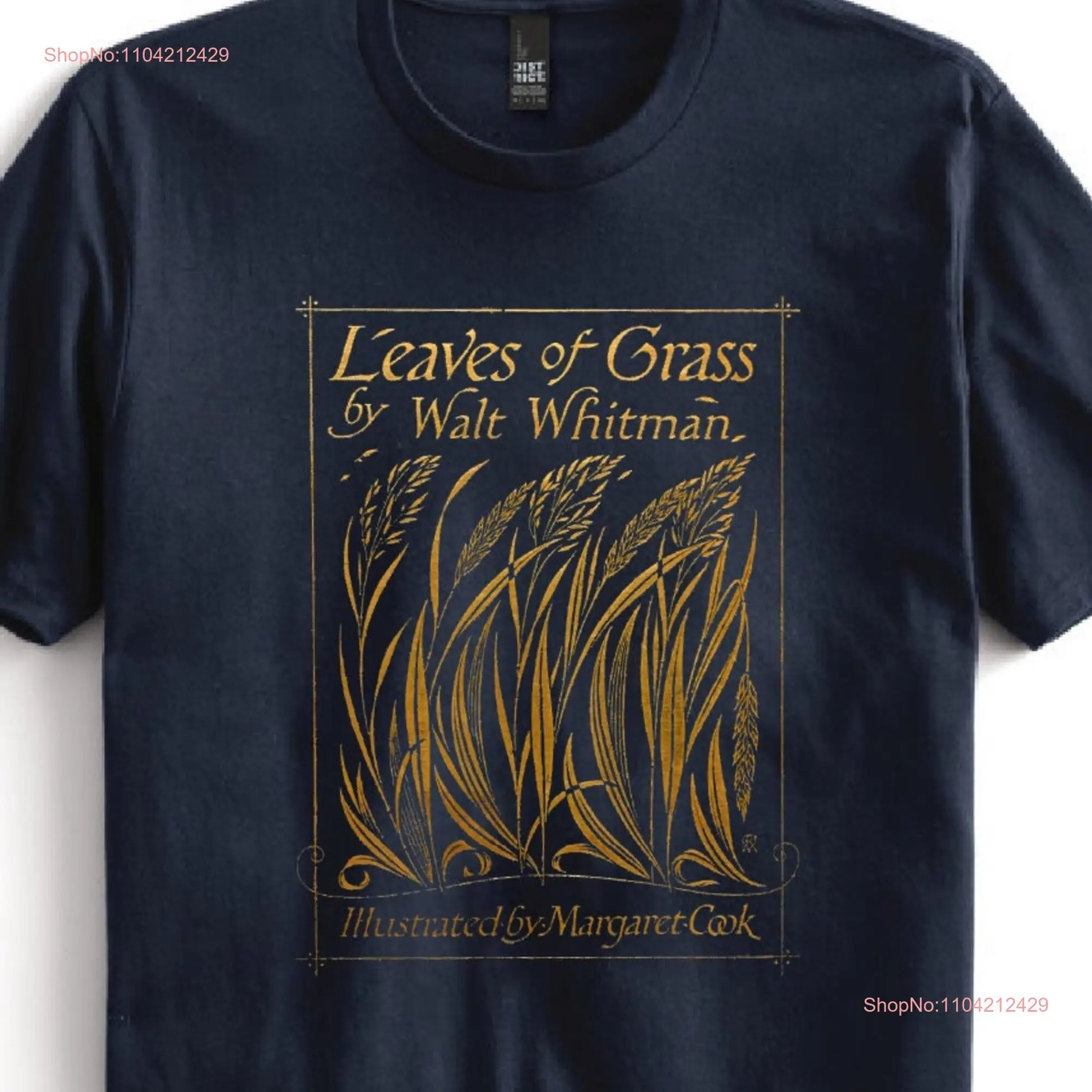 Leaves of Grass by Walt Whitman shirt 1913 book cover Bookish Poetry Literary Idea long or short sleeves