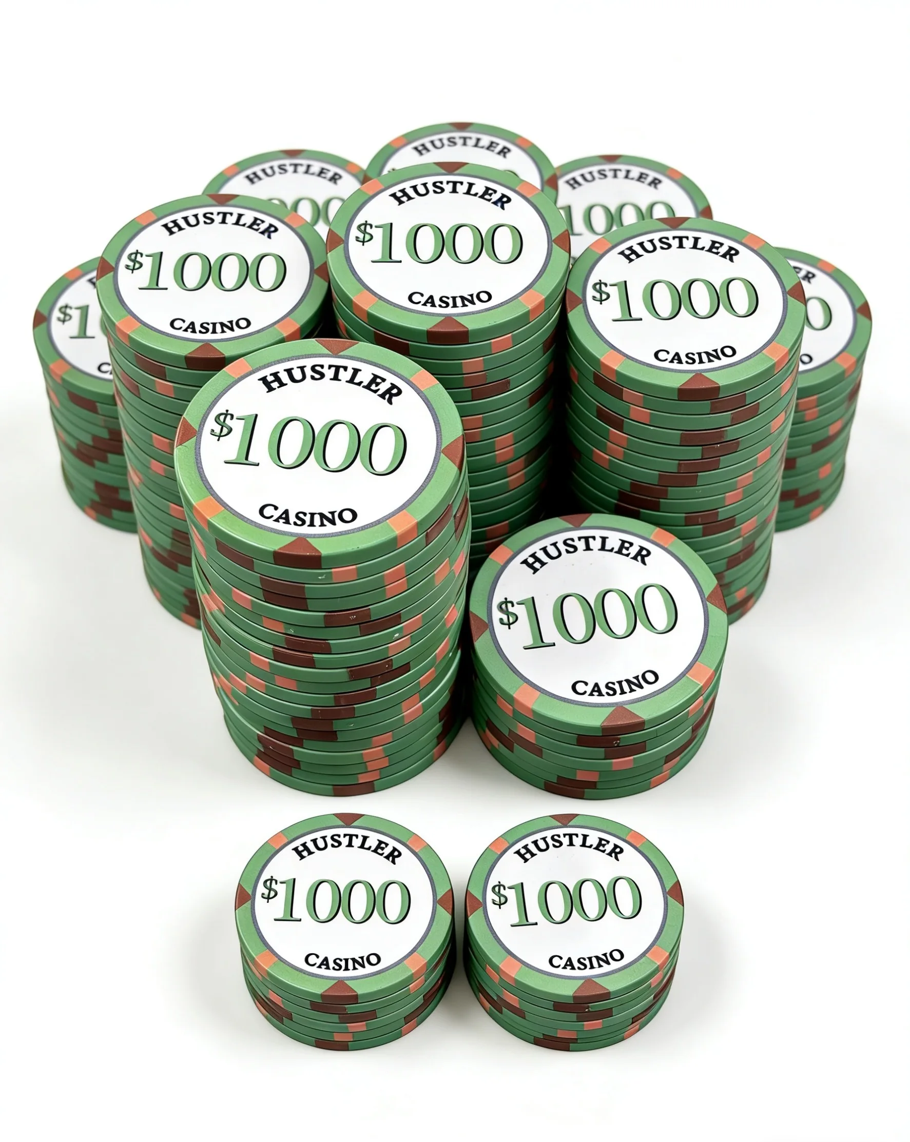 Ceramic Poker Chips 12g, Durable Eco Friendly, Includes Carrying Case for Casino Game Room Use