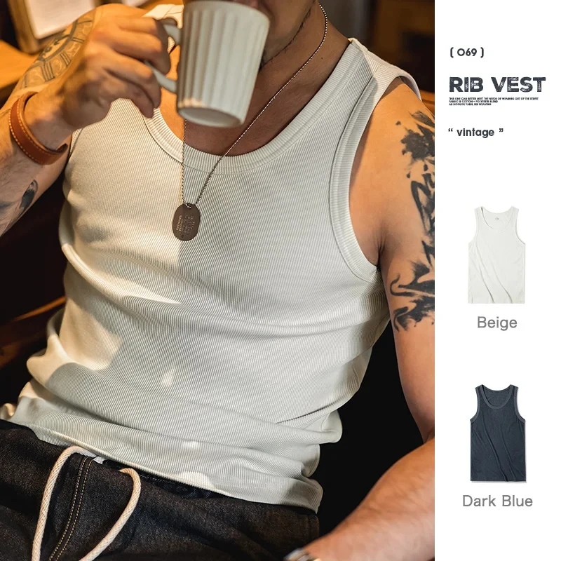 

Maden 2023 New Men's Tank Tops Without Sleeve Brand New Plain Tank Top Men Muscle Vest Sleeveless T-shirts For Men's Summer Tops