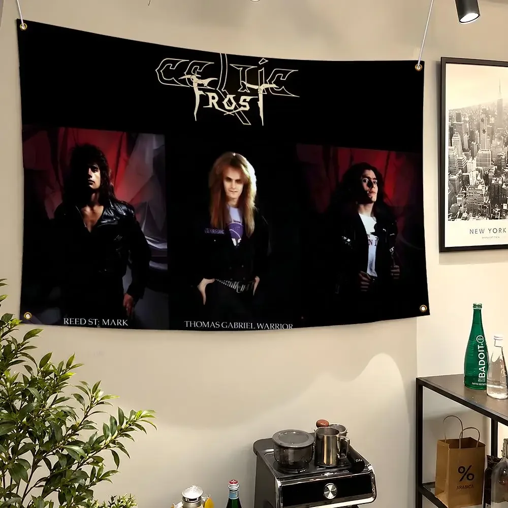 Band Celtic Frost Morbid Tales Tom G Flags Wall Hanging Flag Banners for Birthday Parties Outdoor Bedroom Dorm Room Decor