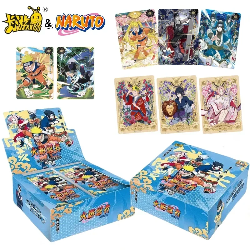 NEW 2024 KAYOU Anime Original Naruto Cards T2w7 Chapter of Soldiers Box Rare CR Ninja World Collection Cards Toy Boy Gifts Sales