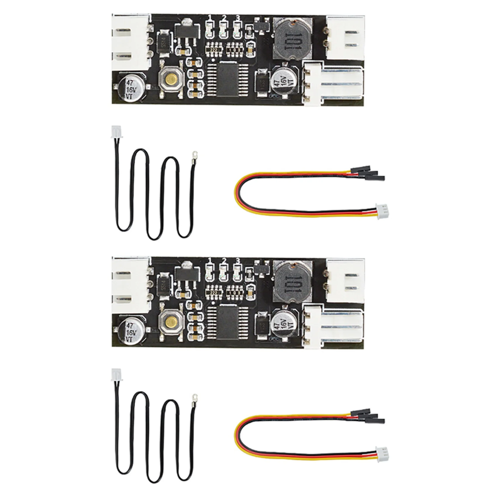 2X модуль регулятора температуры, одиночный 12 В постоянного тока ШИМ, 2-3 провода, регулятор температуры вентилятора, компьютерный вентилятор-TCE