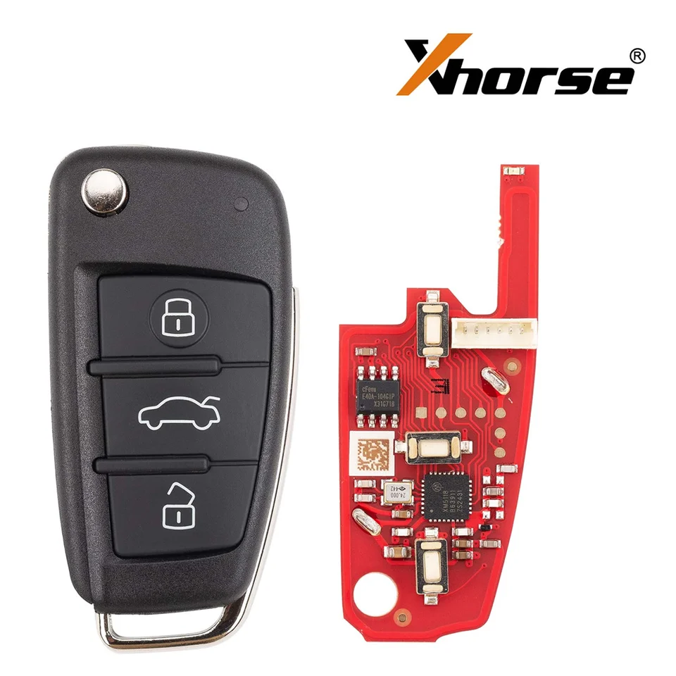 Xhorse XKA620EN VVDI2 Universal Wire Remote Key 3 Buttons For Audi