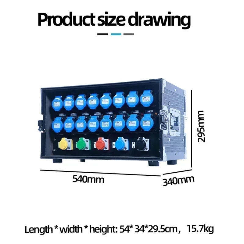output power distribution of audio system stage Dj equipment 200A cam lock bracket box