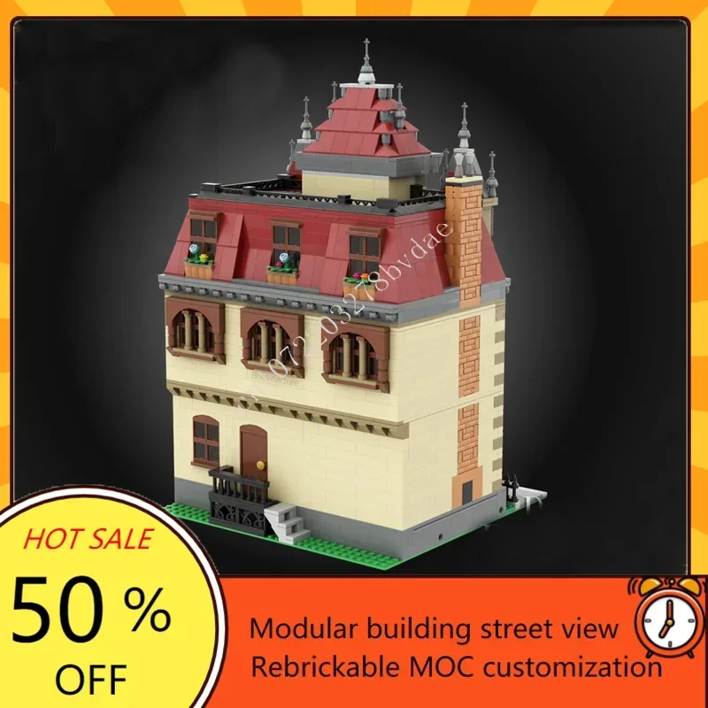 4201PCS Historic Manor Modular Modular MOC Creative street view Model Custom Puzzles Architecture DIY Assembly Model Toys Gifts