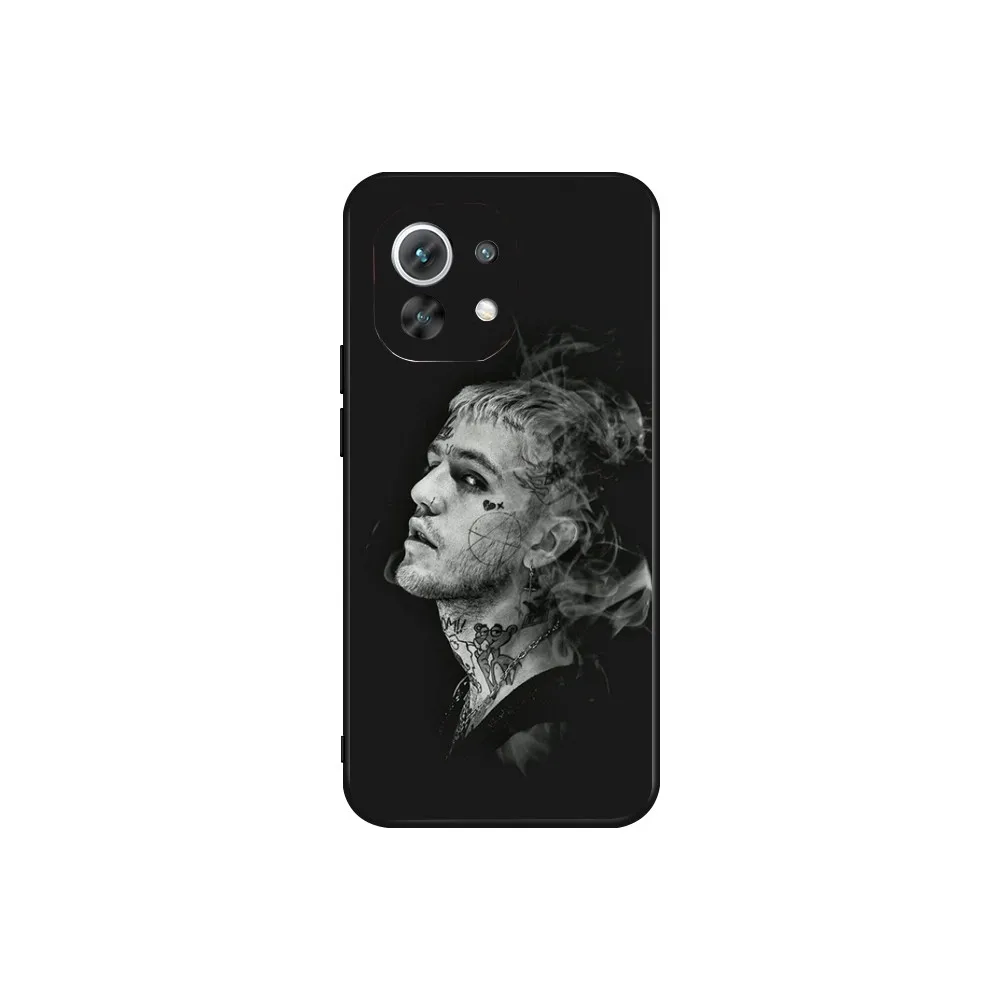 Rapper L-Lil Peep Phone Case For Xiaomi 11 Redmi Note 11 5G 8T 9A 9 10T Note8Pro Note9 12SUltra Black Case