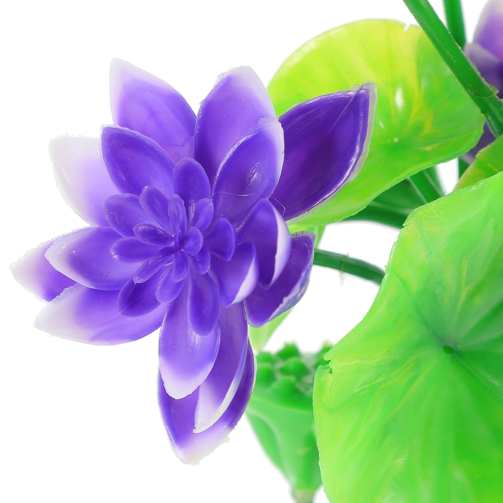 

Simulated Lotus Water Grass Purple Artificial Flowers for Fish Tank Aquarium Ornament Decoration Decorations Home Girl