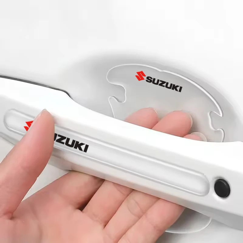 مقبض باب السيارة السلطانية ملصقات مرآة الرؤية الخلفية المضادة للتصادم حماية قطاع لسوزوكي SX4 سويفت جيمي فيتارا ايجنيس ألتو سواس #2