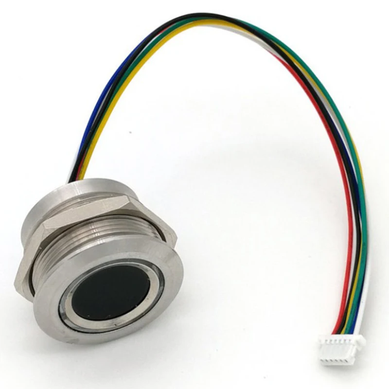 

A92Z R503 Circular Round Two-Color Ring Indicator LED Control DC3.3V MX1.0-6Pin Capacitive Fingerprint Module Sensor Scanner