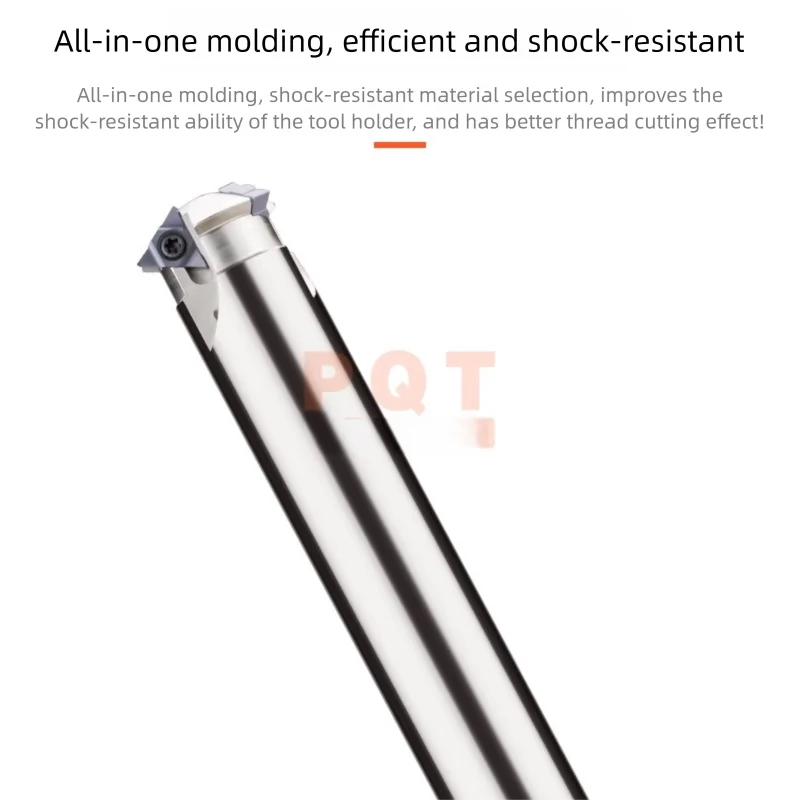 Deep-hole thread milling arbor SMT Series Slotting Extended Shank Single-point Thread Milling Machining Centerer 11UIDA60