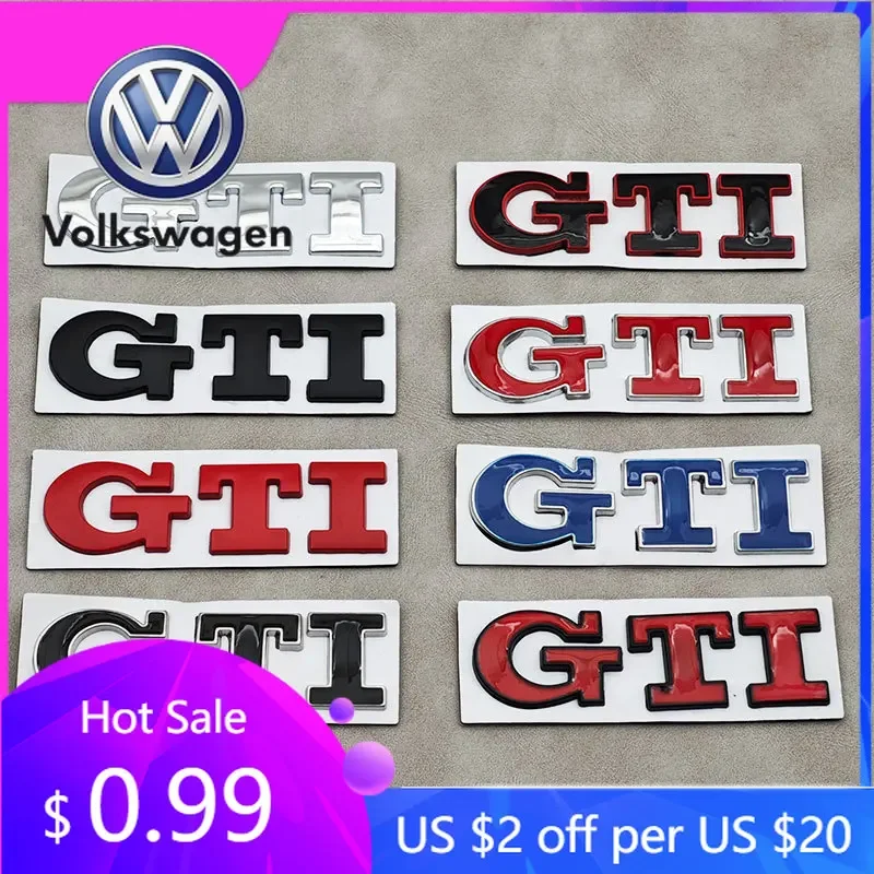 

Металлическая эмблема GTI 3D для VW Volkswagen Jetta MK5 Golf, значок на задний багажник автомобиля, для Volkswagen VW Golf 4 5 6 7 8 Polo Jetta Tiguan