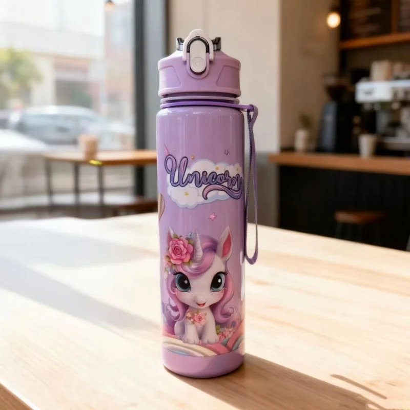 750ML 귀엽고 내구성이 뛰어난 우주 컵 BPA 프리 고온 저항 휴대용 물병 야외 활동에 적합한 완벽한 선물