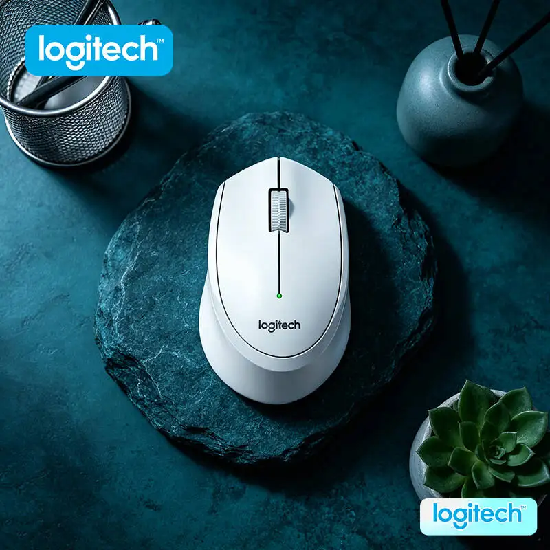 Logitech M330 Wireless Silent Mouse High Precision 2.4G Optical Tracking Smooth Scroll for Laptop PC Mac Desktop Counter
