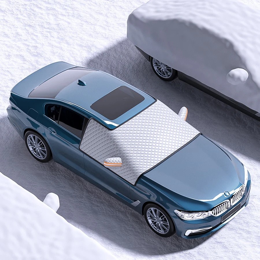 Car Front Cover Extra Large Windscreen Side Window Protector Covers For Snow Ice Sun Shade Dust Frost Freezing Accessories