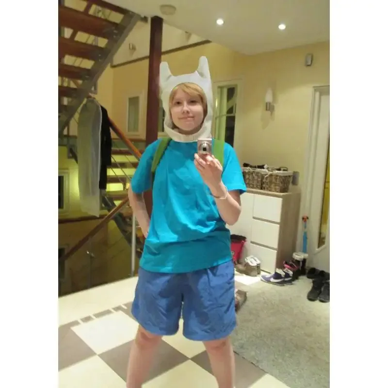 WENAM Anime juego Cosplay sombrero chico lindo mochila de felpa verde Orejas de conejo blanco disfraz del día de Pascua accesorio de Halloween mj:3