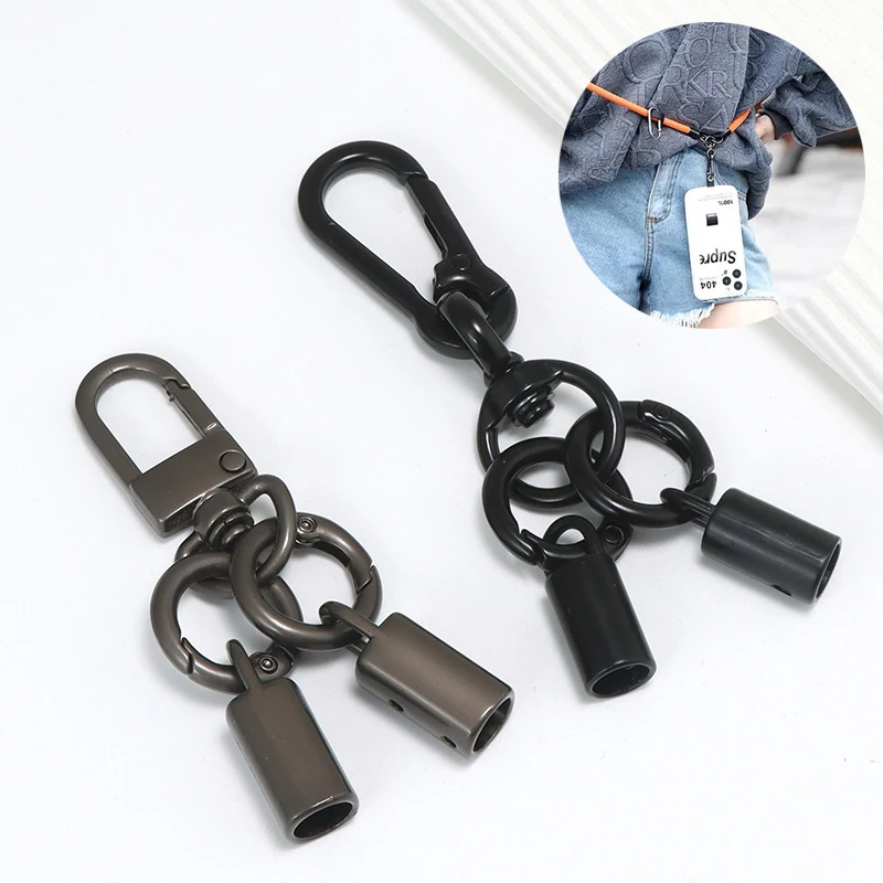 5PCS Mountaineering Buckle Spring Ring Hanging Bell Alloy Openable Keyring Strap Parts Pendant Buckle Snap Clasp image 2