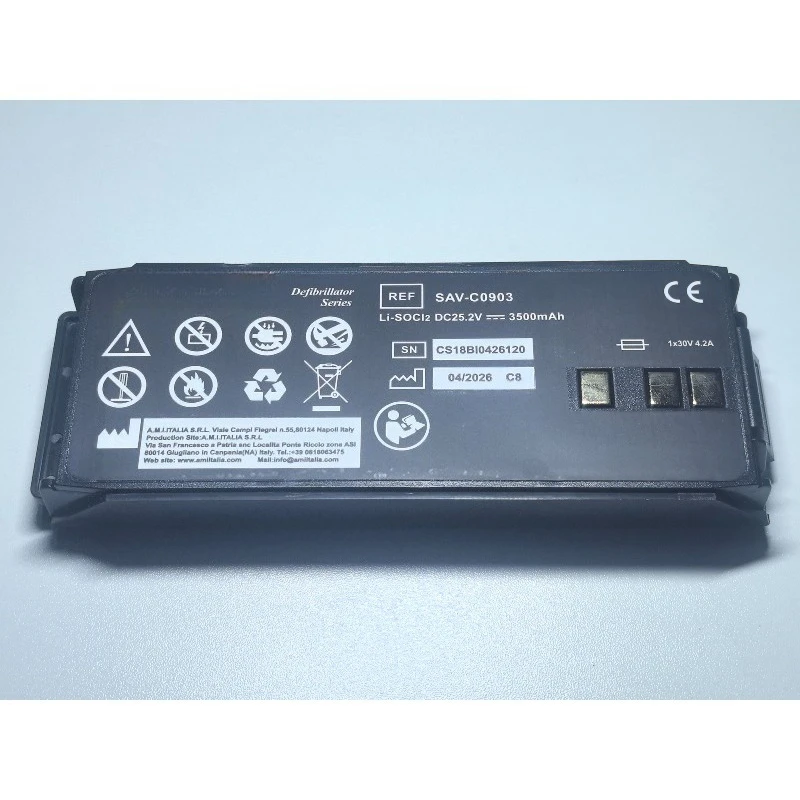 High Capacity Rechargeable Li-ion Battery Pack For SaverOne SAV-C0903 Defibrillator Replacement Battery