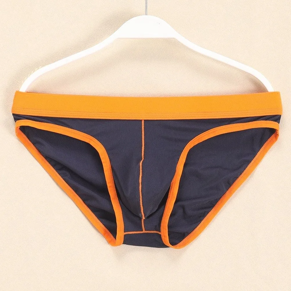 Daily Men Casual Fashion Briefs Underwear Bulge Pouch Soft Elastic Fabric Low Waist Man Lingerie Bikini Panties